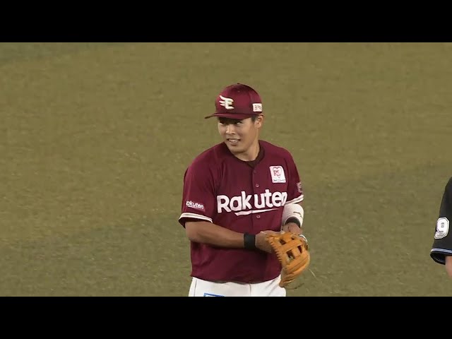 【4回裏】離れた位置からスライディングキャッチ!! イーグルス・山崎剛 ファインプレーを見せる!! 2021/9/10 M-E