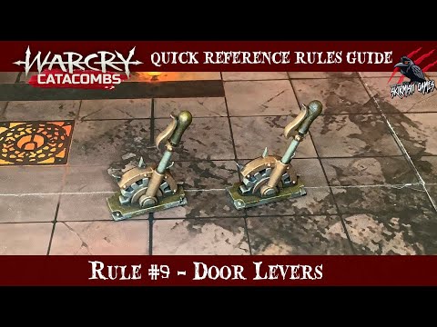 WARCRY CATACOMBS DOOR LEVERS - WARCRY QUICK RULES REFERENCE GUIDE #9 - Warhammer Warcry Rules