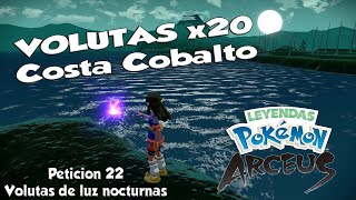 VOLUTAS de Costa Cobalto - LEYENDAS POKEMON ARCEUS - Peticion 22 Volutas de luz nocturnas