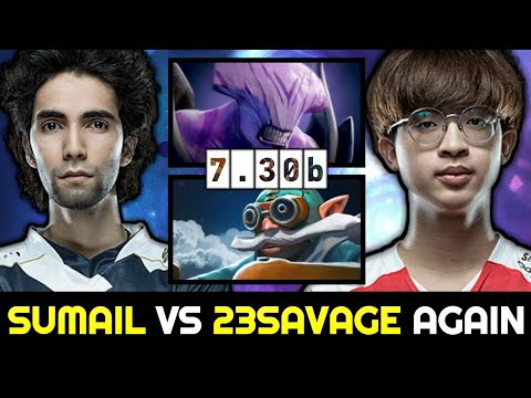 SUMAIL vs 23SAVAGE again — Gleipnir Faceless Void vs Scepter Gyrocopter 7.30b Dota 2