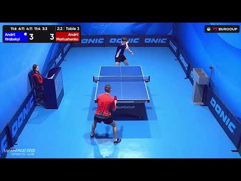 18:50 Andrii Hrabskyi - Andrii Matiushenko 26.07.2023 TT Euro.Cup Ukraine Master. Table 3