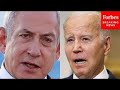 Biden Asked Point Blank If Benjamin Netanyahu Is 'Playing Politics With The War'