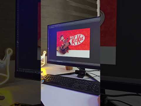 KitKat 🍫🍫🍫🍫 chocolate packaging redesign 🥰🤩🤩 Red theme, healthy baby boy, on the KitKat chocolate!!