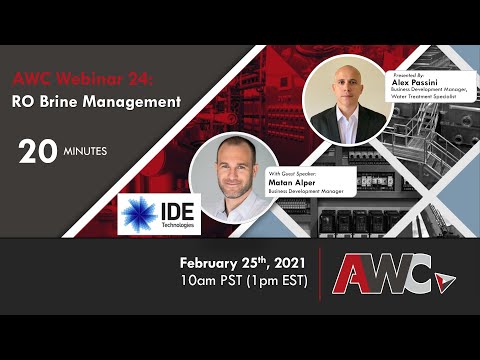 AWC Webinar 24 - Brine Management