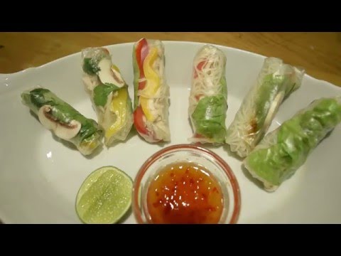 Easy Weekday Recipes | Vietnamese chicken summer rolls