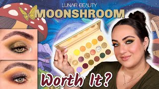 NEW! Lunar Beauty Moonshroom Palette Review & Looks! | THOUGHTS ON THE FORMULA... WORTH IT?