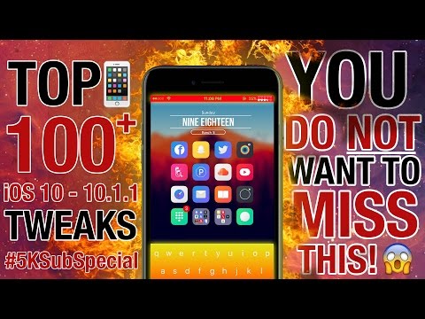 NEW - Top 100+ BEST iOS 10 - 10.2 Jailbreak Tweaks! | Best iOS 10 - 10.2 Cydia Jailbreak Tweaks #1-8