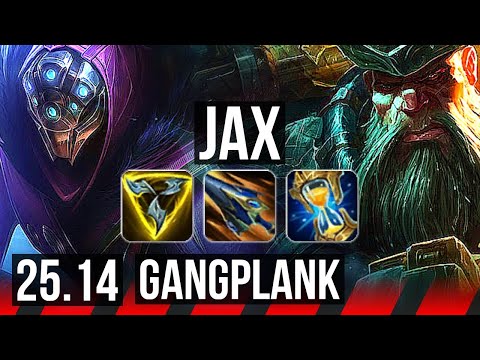 JAX vs GANGPLANK (TOP) | 8/2/4 | EUW Challenger | 25.14