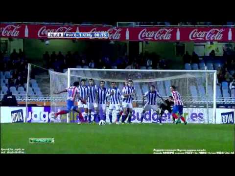 Falcao Free Kick Goal (Real Sociedad - Atletico Madrid 0-1 21.10.2012.)