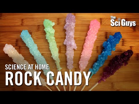 Rock Candy Recipe - Crystallization of Sugar - The Sci Guys: Science at Home