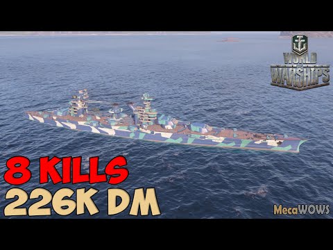 World of WarShips | Sinop | 8 KILLS | 226K Damage - Replay Gameplay 4K 60 fps