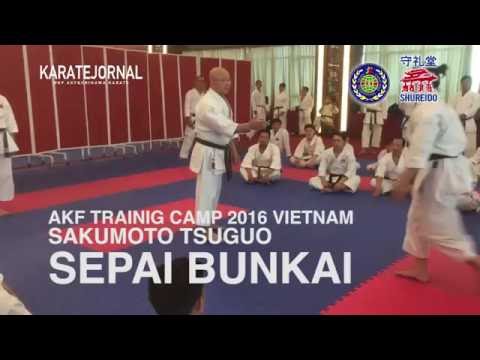 SEPAI BUNKAI SAKUMOTO TSUGUO AKF TRAINIG CAMP 2016 VIETNAM