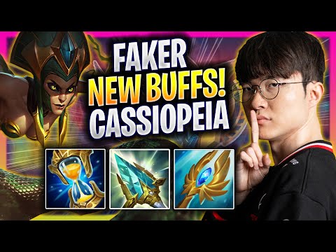 FAKER TRIES CASSIOPEIA WITH NEW BUFFS! - T1 Faker Plays Cassiopeia MID vs Qiyana! | Season 2025