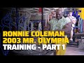 Ronnie Coleman 2003 Mr. Olympia Training | Day In The Life Part 1
