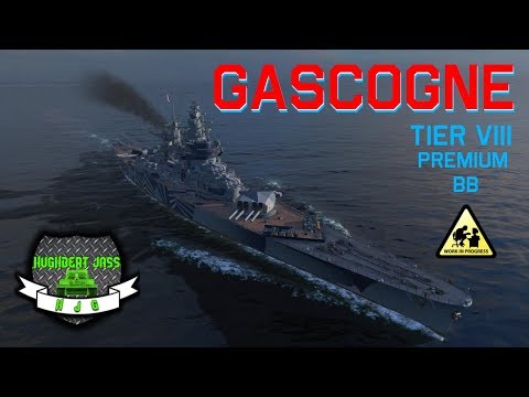 World of Warships - GASCOGNE - Tier VIII French Premium Battleship Preview (WiP)