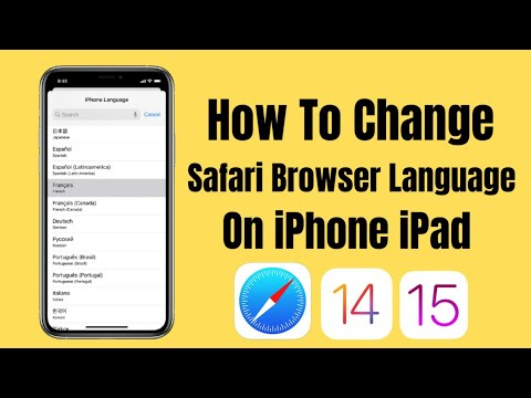 How To Change Safari Browser Language On iPhone iPad iOS 14 | iOS 15 - 2021