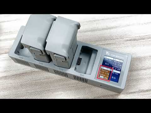 Snabbladdare för 4st batterier till DJI Mini 3 Pro med färgskärm - Batteriladdare / Laddstation Hub