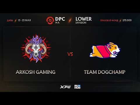 Arkosh Gaming vs Team DogChamp, Dota Pro Circuit 2021 NA S2, bo3, game 1 [Mortalles & Lost]