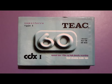 TEAK cdx 1 superferro cassette 1996 unwrapping