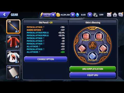 Marvel future fight (MFF) Kid kaiju build+ speed hero day extreme ab ... easy 115k
