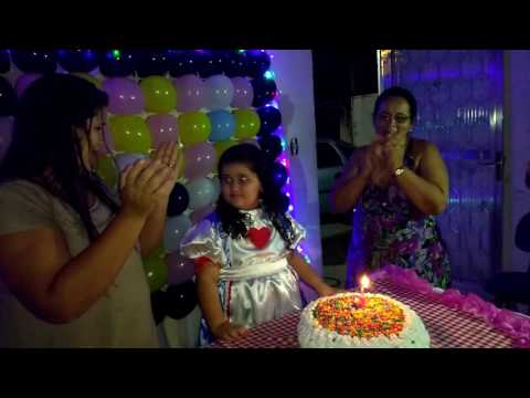 Singing happy birthday on my 5th birthday