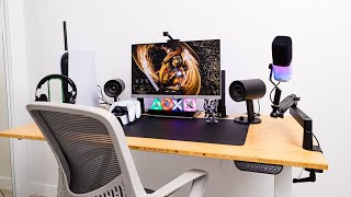 My 2024 Beginner Friendly Gaming Desk Setup TOUR ( Flexispot E6)