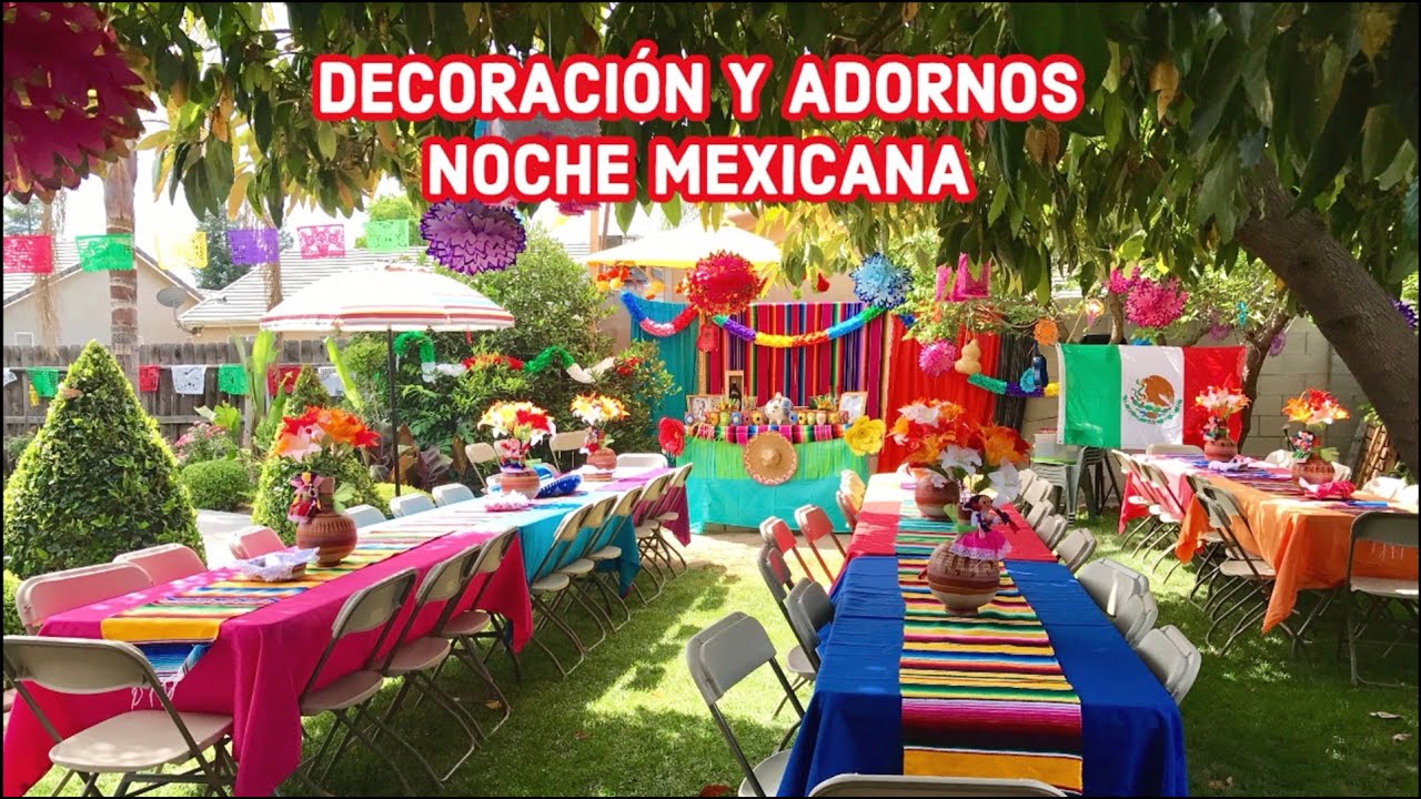 DECORACIÓN Y ADORNOS para tu NOCHE MEXICANA - DECORATION for your MEXICAN NIGHT