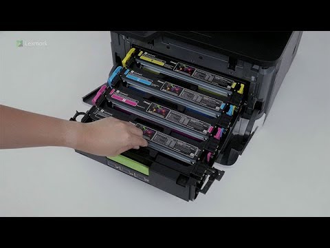 CS331/CX331/MC3224/MC3326—Replacing a print cartridge