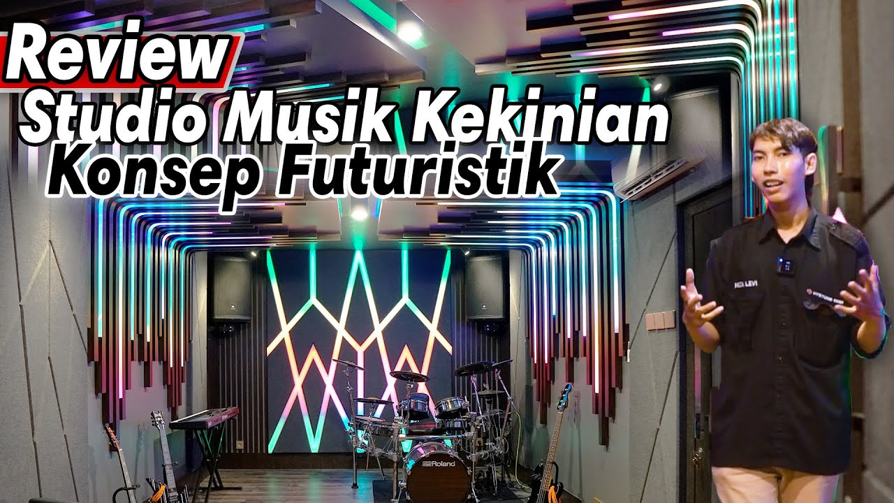 Studio Musik KEKINIAN dengan KONSEP FUTURISTIK - REVIEW STUDIO MUSIK