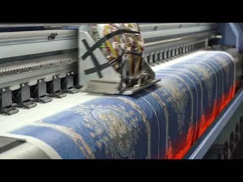Modern Digital Textile Printing Process - Direct fabric Printing Step