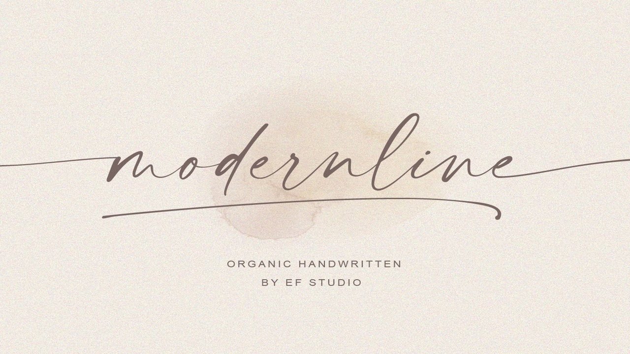 modernline | handwritten font Font Free Download