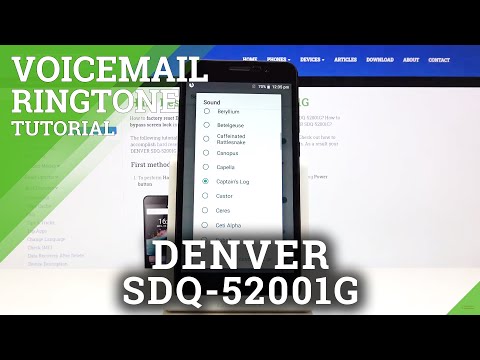How to Change Voicemail Sounds in DENVER SDQ 52001G - Set Up Voicemail Notification
