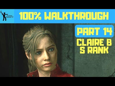 Resident Evil 2 100% Walkthrough Part 14 - Claire B S-Rank