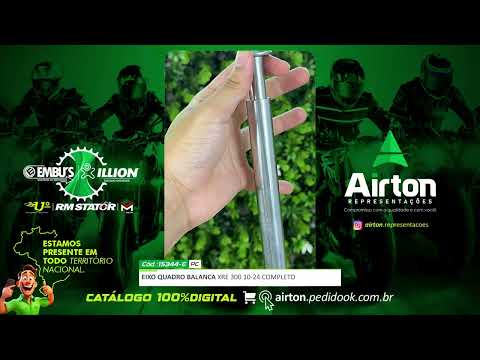 EIXO QUADRO BALANCA XRE 300 10-24 COMPLETO ROLAMENTO AGULHA, ESPACADOR E PORCA EMBUS
