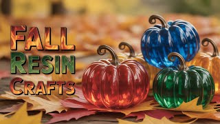 390|DIY Colorful Pumpkins: Resin Magic With Glitter