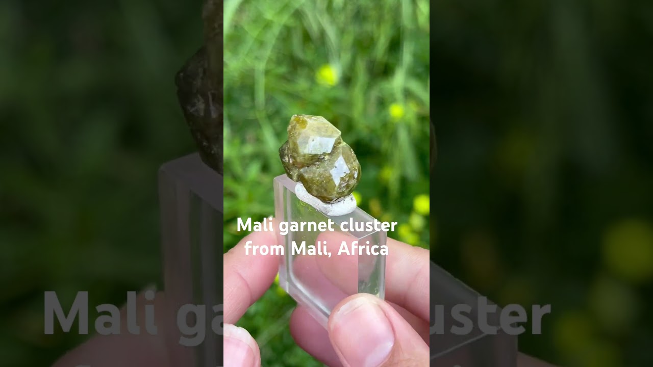 Mix of Andradite & Grossular Garnets form a RARE and Unique Garnet ONLY found in Mali!! #crystals