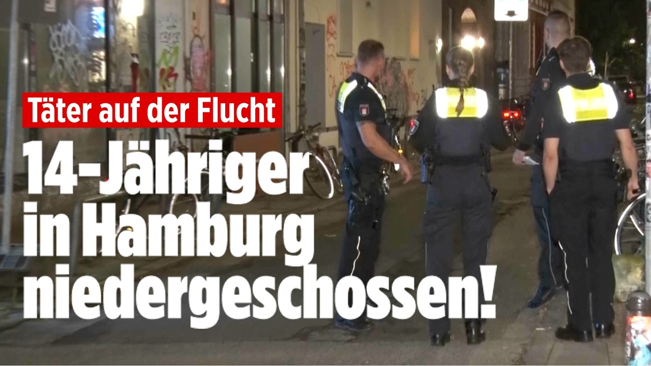 SCHÜSSE IN HAMBURG: 14-Jähriger verletzt! Zweites Opfer niedergestochen! Täter noch auf der Flucht!