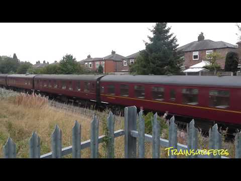 WCRC Class 57 No. 57601 TnT Class 47 No. 47851 on 1Z93 Buxton - Linlithgow on 03.10.15 - HD