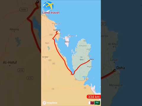 Dammam saudi arabia to Doha Qatar land travel