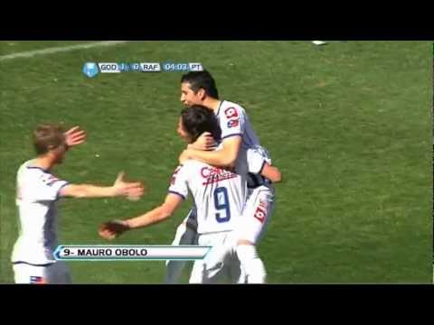 Gol de Obolo. Godoy Cruz 1 - Rafaela 0. Torneo Inicial. Tercera Fecha. Fútbol Para Todos