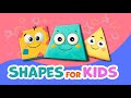 Learn Shapes With Cute Characters Educational Fun Video For Toddlers