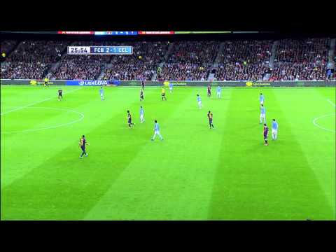 La Liga | Golazo de Villa (2-1) en el FC Barcelona - Celta de Vigo | 03-11-2012 | J10
