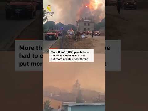 Video Thumbnail: Spain declares emergency as wildfires force evacuations