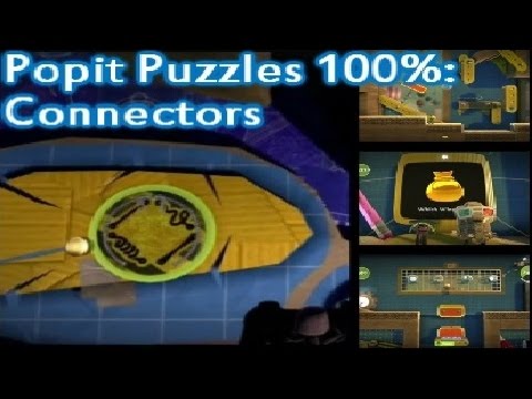 Little Big Planet 3 100% Prize Bubbles - Popit Puzzles 7 Connectors