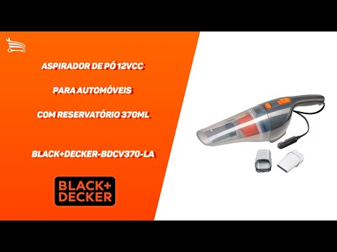 Aspirador de Pó 12VCC para Automóveis com reservatório 370Ml  - Video