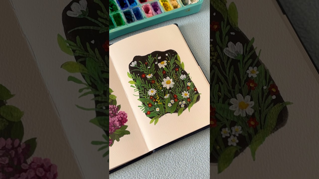 Save it & try it 🤍 #art #sketchful #artshorts #painting #tutorial #arttutorial #artclass #flowers