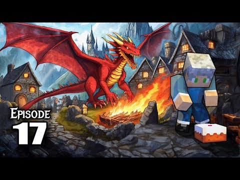 Epic Dragon Fight with Ice and Fire - Dad's Guide - FireTamers SMP Ep 17