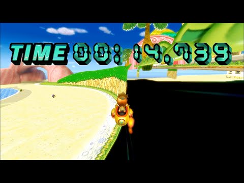 [MKW TAS] GCN Peach Beach Flap (Glitch) - 14.739