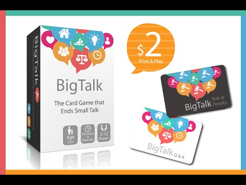 BigTalk - The Card Game That Ends Small Talk - YouTube