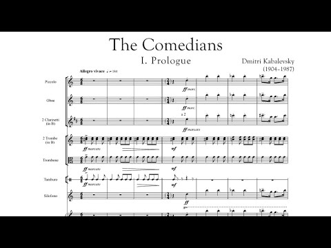 [Score] Kabalevsky - The Comedians (suite), Op. 26 (1940)